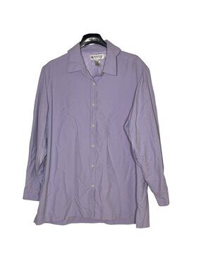 Coolibar Sun Protection Button Down Shirt Mesh Panels Purple Sz XXL
